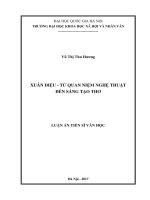 Xuân diệu   từ quan niệm nghệ thuật đến sáng tạo thơ 