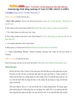 Giải bài tập SGK tiếng Anh lớp 11 Unit 12 THE ASIAN GAMES 