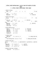 CÔNG THỨC toán 5 . các công thức cơ bản