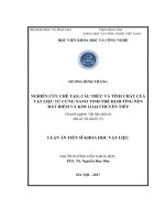 Nghiên cứu chế tạo, cấu trúc và tính chất của vật liệu từ cứng nano tinh thể dị hướng nền đất hiếm và kim loại chuyển tiếp (LA tiến sĩ)