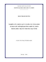 Nghiên cứu, phân lập và nuôi cấy tăng sinh tế bào gốc mỡ định hướng ghép tự thân trong điều trị vết thương mạn tính