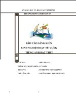 SANG KIEN KINH NGHIEM  day nghe mon tieng Anh THPT