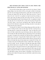 TIỂU LUẬN   một số PHẨM CHẤT NHÂN CÁCH của bác TRONG VIỆC HÌNH THÀNH tư TƯỞNG hồ CHÍ MINH