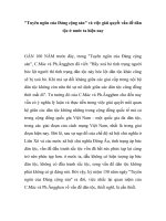 TUYÊN NGÔN của ĐẢNG CỘNG sản và GIẢI QUYẾT vấn đề dân tộc ở nước TA HIỆN NAY