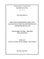 Phân tích tình hình huy động vốn tại ngân hàng TMCP sài gòn thương tín   chi nhánh quảng nam