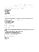 Test bank principles marketing 13e chapter 11 pricing strategies 