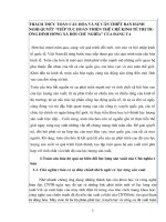 TIỂU LUẬN   THÁCH THỨC TOÀN cầu hóa và sự cần THIẾT BAN HÀNH NGHỊ QUYẾT về THỂ CHẾ KIINH tế THỊ TRƯỜNG ĐỊNH HƯỚNG xã hội CHỦ NGHĨA của ĐẢNG TA