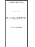 Phân tích và đánh giá sự phân bố các dạng liên kết kim loại nặng trong trầm tích sông thuộc tỉnh hải dương (Tóm tắt  trích đoạn)