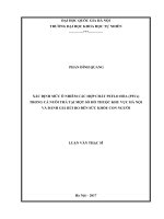 Xác định mức ô nhiễm các hợp chất peflo hóa (PFCs) trong cá nuôi thả tại một số hồ thuộc khu vực hà nội và đánh giá rủi ro đến sức khỏe con người (Tóm tắt  trích đoạn)