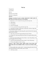 Phát triển kinh tế hộ nông dân đồng bào dân tộc khmer tỉnh an giang đến năm 2025 