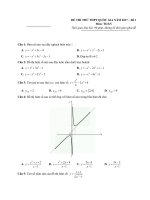 tổng hợp đề thi thử toán quốc gia