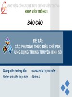 Ứng dụng của điều chế PSK vào truyền hình số