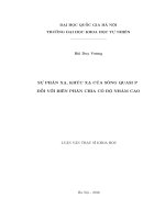 Sự phản xạ, khúc xạ của sóng quasi p đối với biên phân chia có độ nhám cao (Tóm tắt  trích đoạn)
