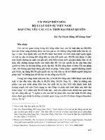 Tài phát điển hóa bộ luật dân sự việt nam đáp ứng yêu cầu của thời đại pháp quyền (Tóm tắt  trích đoạn)