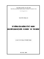 Tư tưởng của khổng tử về nhân qua mối quan hệ giữa ái nhân và tri nhân (Tóm tắt  trích đoạn)