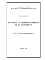 Sự tác động của thị trường chứng khoán tới nền kinh tế việt nam (Tóm tắt  trích đoạn)