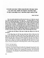 Vấn đề giáo dục tiếng mẹ đẻ đối với học sinh các dân tộc thiểu số trong trường học ở việt nam hiện nay trường hợp tiếng ê đê (Tóm tắt  trích đoạn)