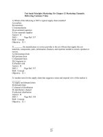 Test bank principles marketing 13e chapter 12 marketing channels 