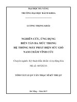 Nghiên cứu, ứng dụng biến tần mức trong hệ thống máy phát điện sức gió nam châm vĩnh cửu