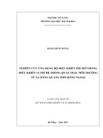Luận văn thạc sĩ nghiên cứu ứng dụng bộ điều khiển PID mờ trong điều khiển vị trí hệ thống quan trắc môi trường từ xa bằng quang phổ hồng ngoại