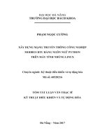 Xây dựng mạng truyền thông công nghiệp modbus RTU bằng ngôn ngữ python trên máy tính nhúng linux