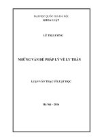 Những vấn đề pháp lý về ly thân (Tóm tắt  trích đoạn)