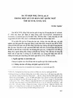 Ba tổ hợp phụ âm bl, ml, tl trong một số văn bản chữ quốc ngữ thế kỉ XVII, XVIII, XIX (tóm tắt  trích đoạn)