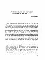 Bản tính tấm lòng của nguyễn du được xem từ thơ chữ hán (tóm tắt  trích đoạn)