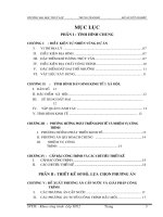 ĐỒ án tốt NGHIỆP   ĐHTL   THIẾT kế hồ CHỨA nước MAI THÀNH