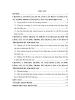 Công Tác Tư Tưởng Trong Xây Dựng Làng Văn Hóa Ở Thành Phố Hà Nội Hiện Nay