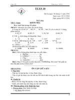 giáo án toán lớp 5 tuần 10