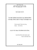 Vấn đề chính sách đào tạo, bồi dưỡng cán bộ, công chức ở việt nam hiện nay