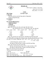 giáo án toán lớp 5 tuần 11