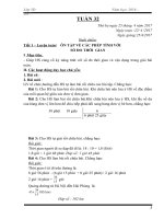 giáo án toán lớp 5 tuần 32