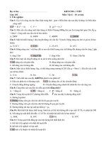 Đề kiểm tra 45 phút học kì 2 môn Vật lý lớp 10 trường THPT Phan Ngọc Hiển, Cà Mau năm học 2014  2015