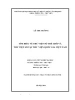 Tìm hiều về Thư viện số thế giới và Thư viện số tại Thư viện Quốc gia Việt Nam