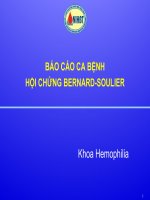 Báo Cáo Ca Bệnh Hội Chứng BERNARD-SOULIER
