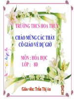 bài giảng PHƯƠNG TRÌNH HÓA HỌC (Tiết 2)