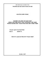 Nghiên cứu một số giải pháp nâng cao hiệu suất cháy antraxit Việt Nam trong buồng đốt than phun nhà máy nhiệt điện (tt)