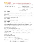 Đề thi học kì 2 môn Sinh học lớp 10 trường THPT Lý Thái Tổ, Bắc Ninh năm học 2016  2017