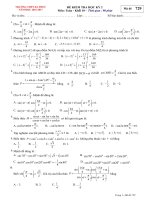 Đề thi học kì 2 môn Toán lớp 10 trường THPT Đa Phúc, Hà Nội năm học 2016  2017 