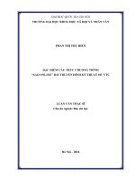 Đặc điểm cấu trúc chương trình sao online đài truyền hình kỹ thuật số VTC (Tóm tắt, trích đoạn)