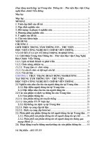 Hoạt động marketing tại Trung tâm Thông tin – Thư viện Học viện Công nghệ Bưu chính Viễn thông