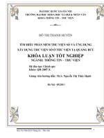 Tìm hiểu phần mềm thư viện số và ứng dụng xây dựng thư viện số ở Thư viện Tạ Quang Bửu