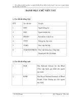 Sản phẩm và dịch vụ phục vụ người khiếm thị tại Anh và một số gợi ý cho các cơ quan thông tin, thư viện ở Việt Nam