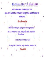 Bài Giảng Dự Thi - Nước Văn Lang Bằng phần mềm Microsoft PowerPoint