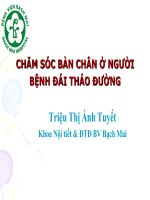 Chăm Sóc Bàn Chân Ở Người Bệnh Đái Tháo Đường