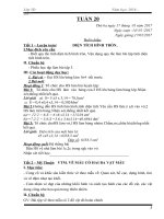 giáo án toán lớp 5 tuần 20