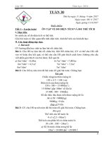 giáo án toán lớp 5 tuần 30