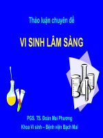 Thảo luận chuyên đề VI SINH LÂM SÀNG